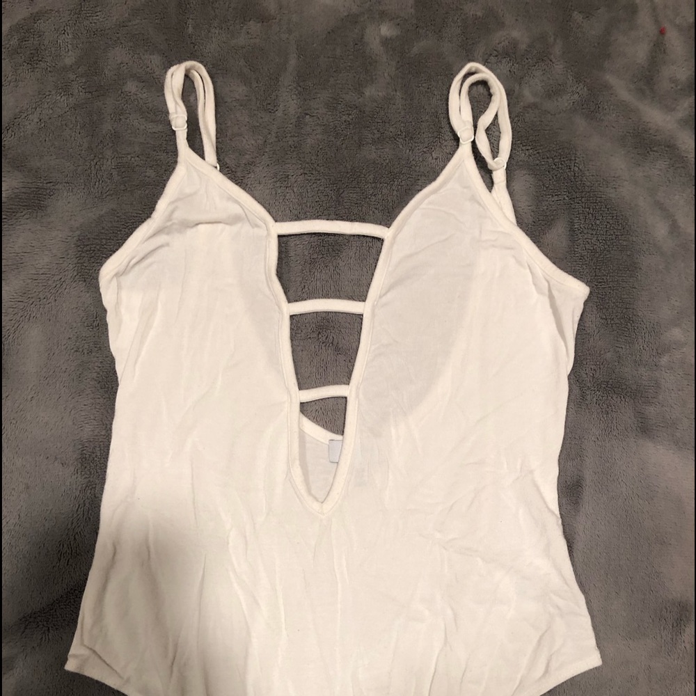 White ladder Bodysuit
